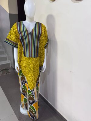 Female Ankara Boubou Mixed with Asoke - FMU1204
