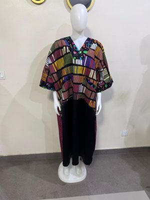 Ankara mixed with mikado  dress 
Free size (Size 12-18)
- FMU1613