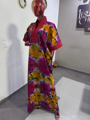 Adire crack boubou with asooke 
Free size (Size 14-18)
 - FMU1040