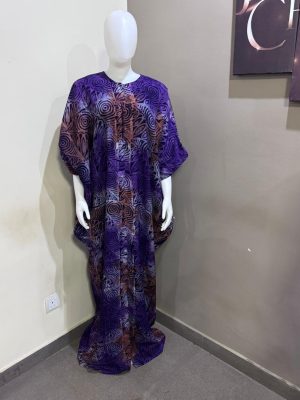 Adire boubou Free size (Size 14-18)
 - FMU 0706
