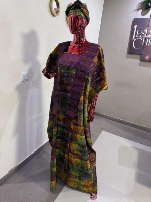 Adire boubou with asooke Free size (Size 14-18)
- FMU0951