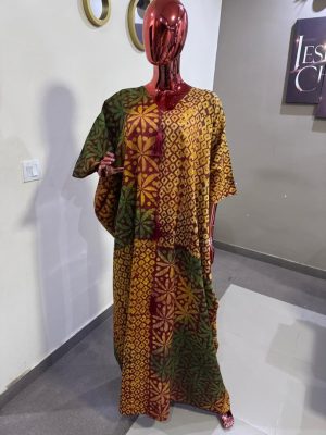 Adire boubou with tassels Free size (Size 14-18)
- FMU1003