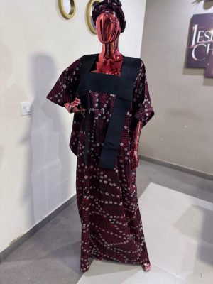 Adire boubou with asooke Free size (Size 14-18)
- FMU1004
