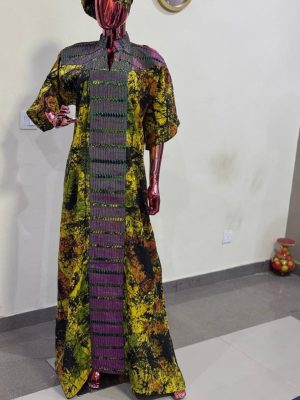 Adire dress with asooke Free size (Size 16/18)
- FMU2105