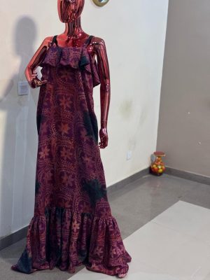 Adire boubou dress Free size (Size 14-16)
- FMU0907